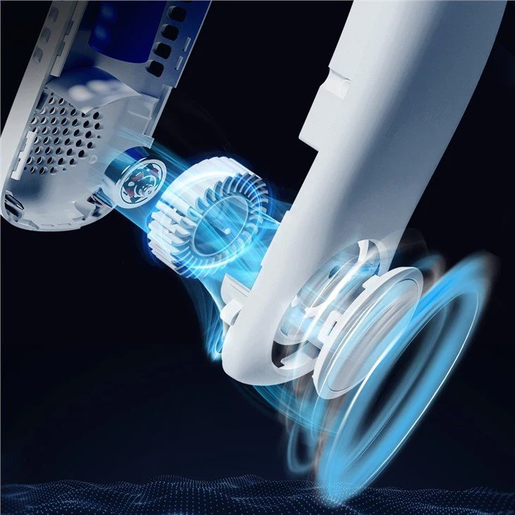 Rechargeable folding neck fan